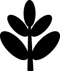 leaf black and white