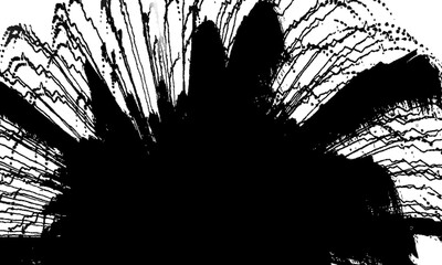 墨風、黒いインク風背景素材　４