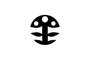 Logo Letter i mushroom 