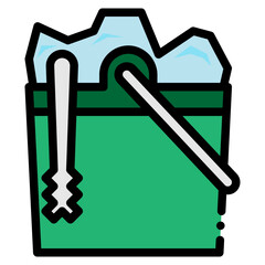 ice box Filled Outline icon