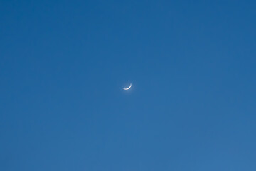 waxing crescent moon