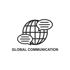 global communication icon , web icon