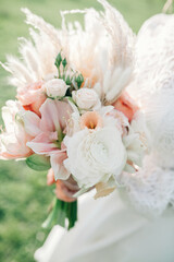 Obraz na płótnie Canvas Amazing wedding flowers, wedding colourful bouquet.