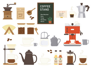 カフェのコーヒーツール