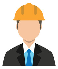 Engineer avatar color symbol PNG image.