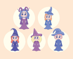 halloween witches characters