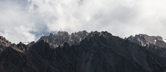 Landscape above Ala Archa Pass, Kyrgyzstan.