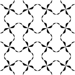 Vector modern geometric tiles pattern. black  lined shape. Abstract art deco seamless luxury background