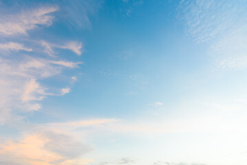 Sky background, blue sky with cloud, Blue sky and cloud on summer daytime