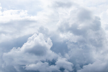 Naklejka na ściany i meble The storm clouds in the sky of rainy day. 