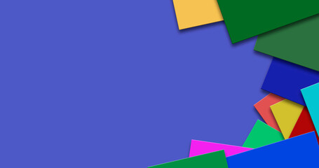 Paper layers for elegant geometric banner concept