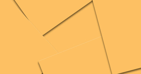 Modern yellow background with geometric 3d layers
