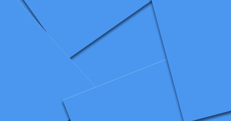 Modern blue background with geometric 3d layers