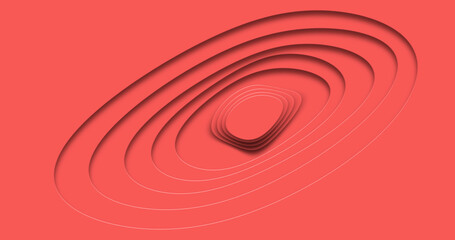 Red luxury geometric background with 3d shape