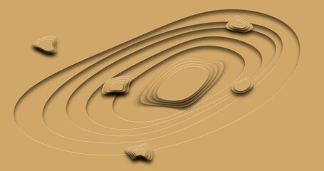 Modern background with 3d shape