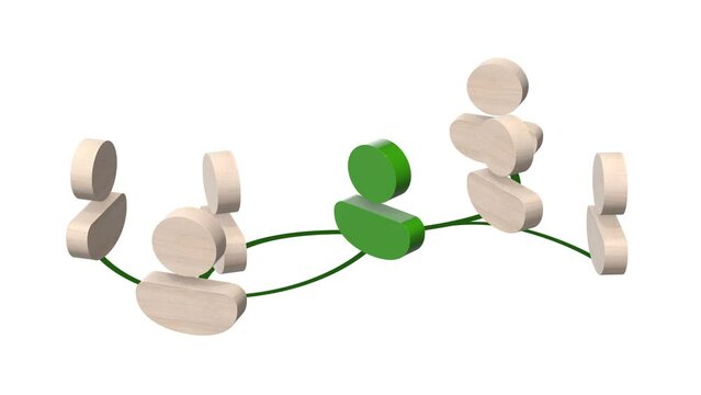 Networking business icon