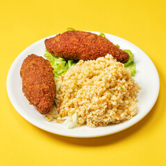 fried rice with chicken