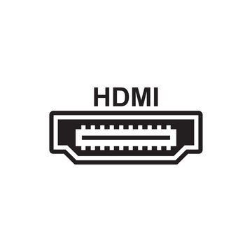 hdmi icon , plug icon vector