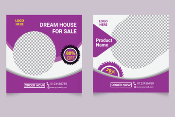 Social Media Post Template Design-A