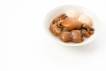 骨なし豚足と玉子の煮付け