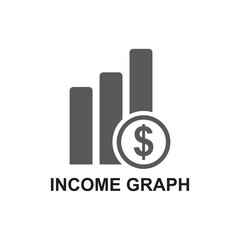 Obraz na płótnie Canvas income graph icon , business icon
