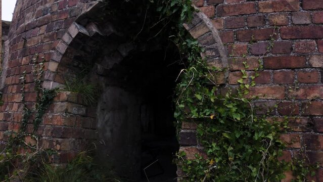 Urban exploring inside Porth Wen abandoned Welsh brickwork dome furnace ruins