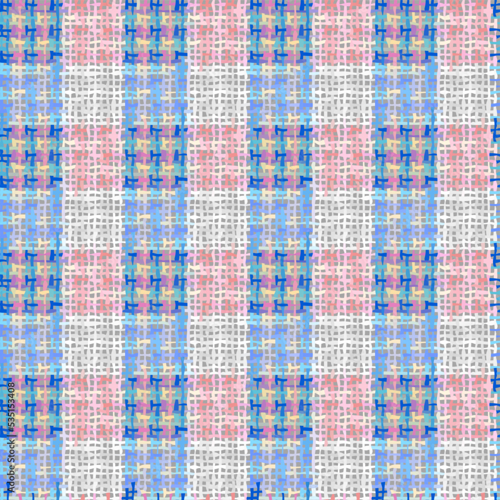 Poster Imitation of a texture of rough canvas. Seamless pattern.