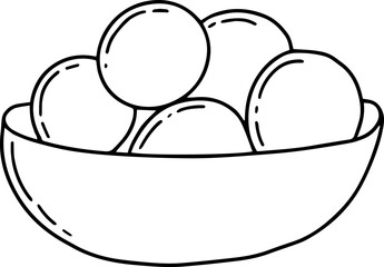 Ice cream and popsicle outline icon. Sign for web, graphic tee, sweatshirt. Doodle linear style.