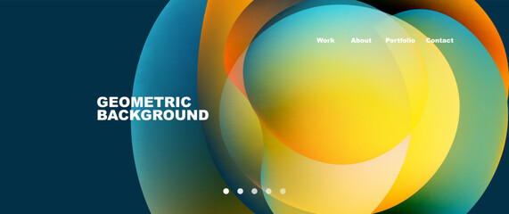 Fluid shapes vector abstract background