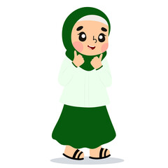 Muslimah kids character