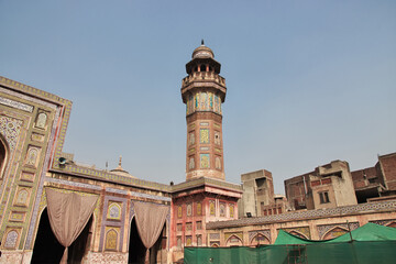 Obraz premium Wazir Khan Mosque in Lahore, Punjab province, Pakistan