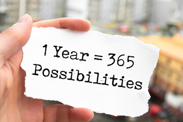 1 Year = 365 Possibilities: Inspiration Motivational
