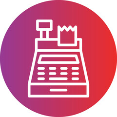 Cash Register Icon Style