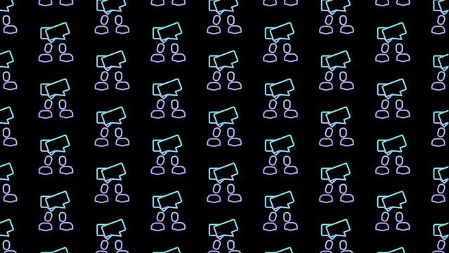 Consultation Black Animated Loop Background 4K