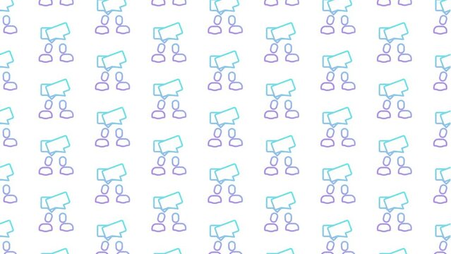 Consultation White Animated Loop Background 4K