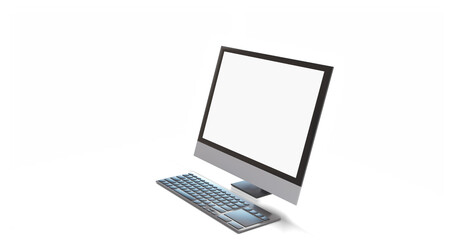 computer isolated on white