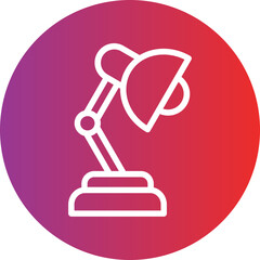 Desk Lamp Icon Style
