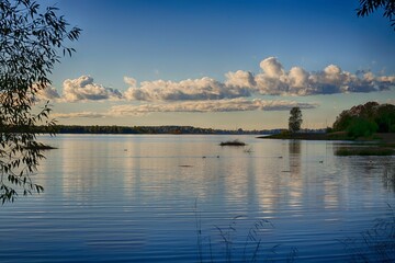 sunrise over the lake