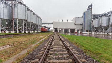 Obraz premium Exterior view of big chicken farm.