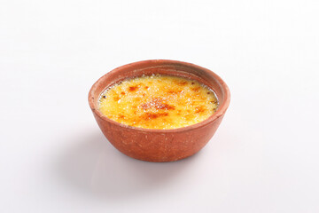 baked curd  in a bowl