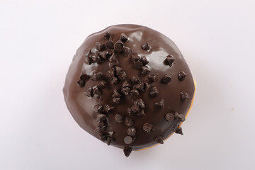 Birthday cake isolated on white background.