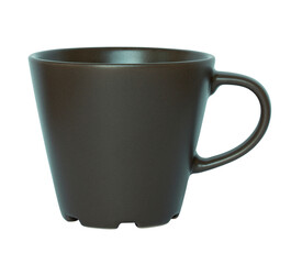 empty cup isolated with clipping path for mockup