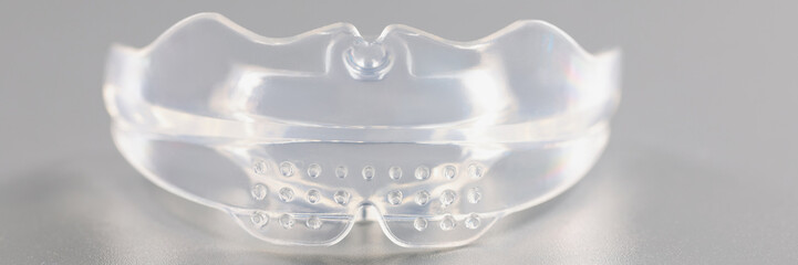 Transparent piece of mouthpiece, equipment to wear for teethcare