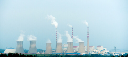 Cooling towers of power plant