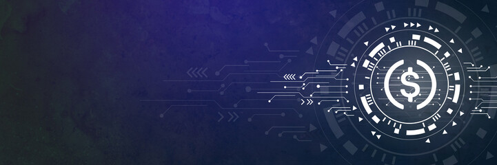 Abstract cryptocurrency digital blockchain background