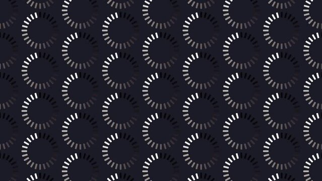 Loading Screen Dark Blue Animated Loop Background 4K