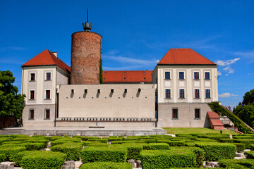 Fototapeta na wymiar The Castle of the Dukes of Glogow, Lower Silesian Voivodeship, Poland.
