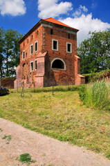 Fototapeta premium Castle in Golancz from XV century, village in Greater Poland Voivodeship.