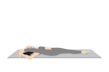 Supine Splits Pose, Supta Trivikramasana