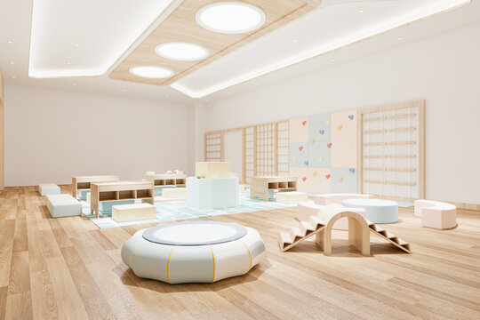 Interior Of A Modern Kindergarten Classroom